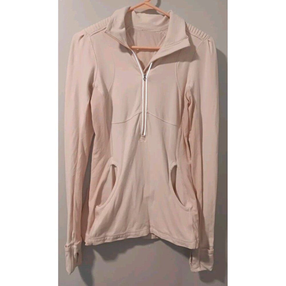 Lululemon Star Runner Pullover Jacket Womens 6 Pretty Pink Pastel Rulu Sweater - Picture 1 of 7